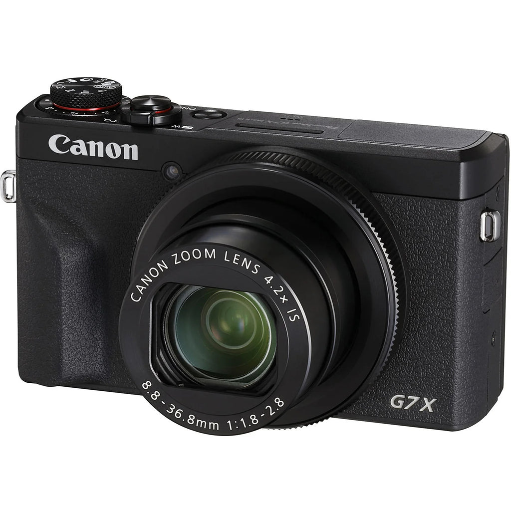 Canon PowerShot G7 X Mark III Camera – Black | 20.1MP 4K Video &amp; Content Creator Camera
